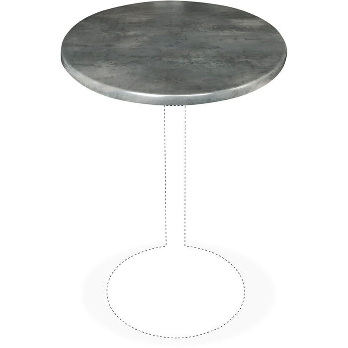 Holland Bar Stools Utility Table Top - Round Top - 30" Table Top Diameter - Black Steel - 2 / Carton