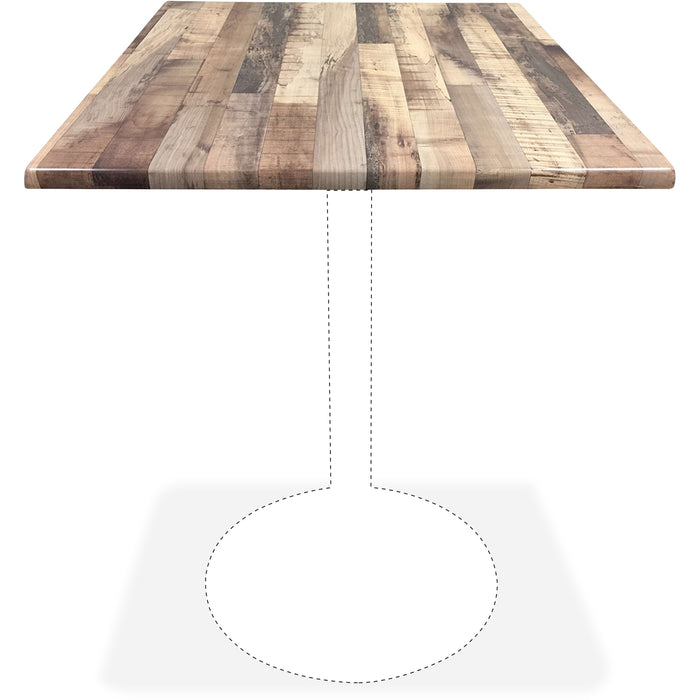 Holland Bar Stools Utility Table Top - Square Top - 36" Table Top Width x 36" Table Top Depth - Rustic - 2 / Carton