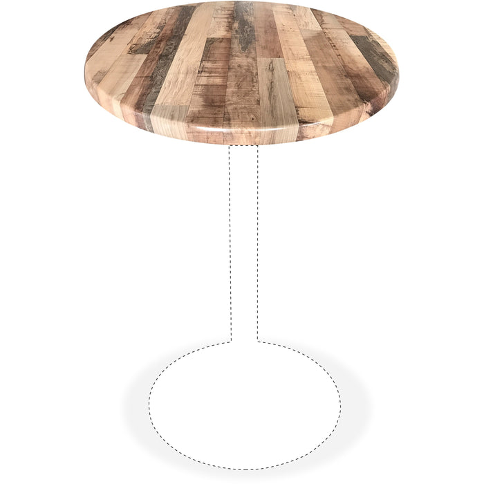 Holland Bar Stools Utility Table Top - Round Top - 36" Table Top Diameter - Rustic - 2 / Carton