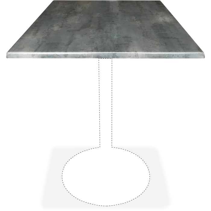 Holland Bar Stools Utility Table Top - Square Top - 36" Table Top Width x 36" Table Top Depth - Black Steel - 2 / Carton