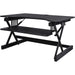 Lorell Adjustable Desk Riser Plus - 40 lb Load Capacity - 32" Width x 20.50" Depth - Desktop - Black - Ergonomic - 1 Each