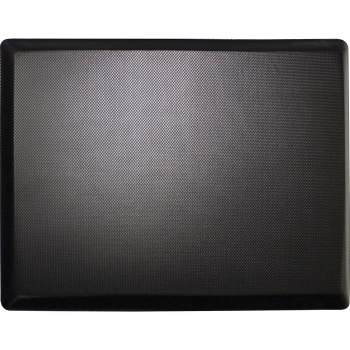 Lorell Energizing Sit/Stand Mat - Desk Protection - 20" Length x 30" Width x 0.750" Thickness - Rectangular - Memory Foam - Black - 1 Each