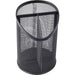 Lorell Mesh Desktop Organizer - 6.10" Height x 4.10" Width x 4.10" Length - Desktop - Durable, Snag Proof - Black - Metal - 1 Each