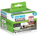 Dymo 1933087 ID Label - 2 21/64" Width x 7 31/64" Length - White - Polypropylene - 170 / Roll - 170 Total Label(s) - 1 Each