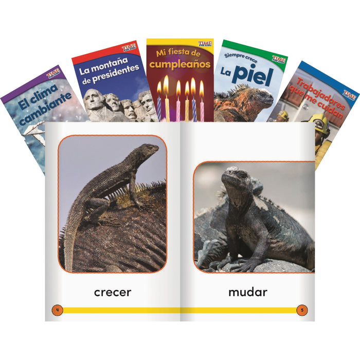 Shell Education TIME For Kids Informational Text Grade K Readers Set 3 10-Book Spanish Set Printed Book - Book - Grade K - Spanish - 10 / Set