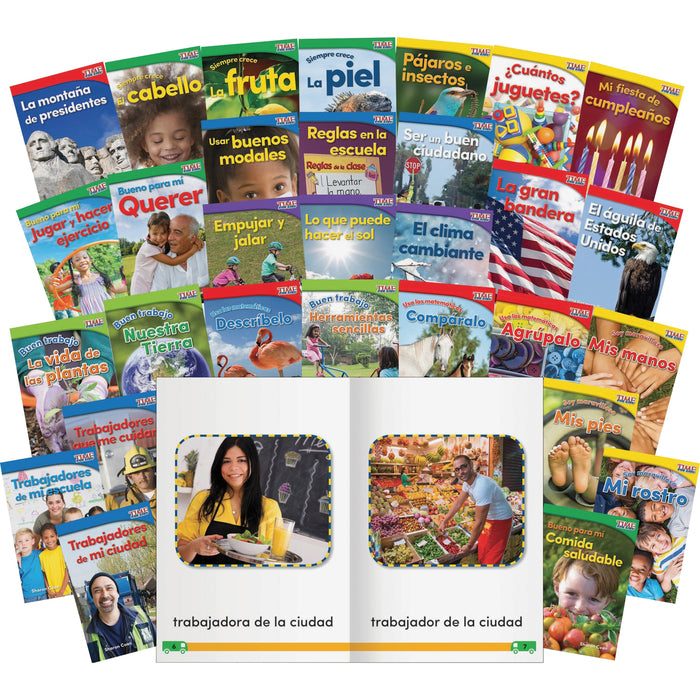 Shell Education TIME For Kids Informational Text Grade K Readers 30-Book Spanish Set Printed Book - Book - Grade K - Spanish - 30 / Set