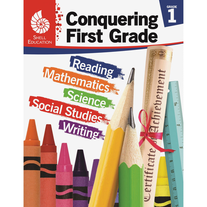 Shell Education Conquering First Grade Printed Book - 168 Pages - Book - Grade 1 - 1 Each