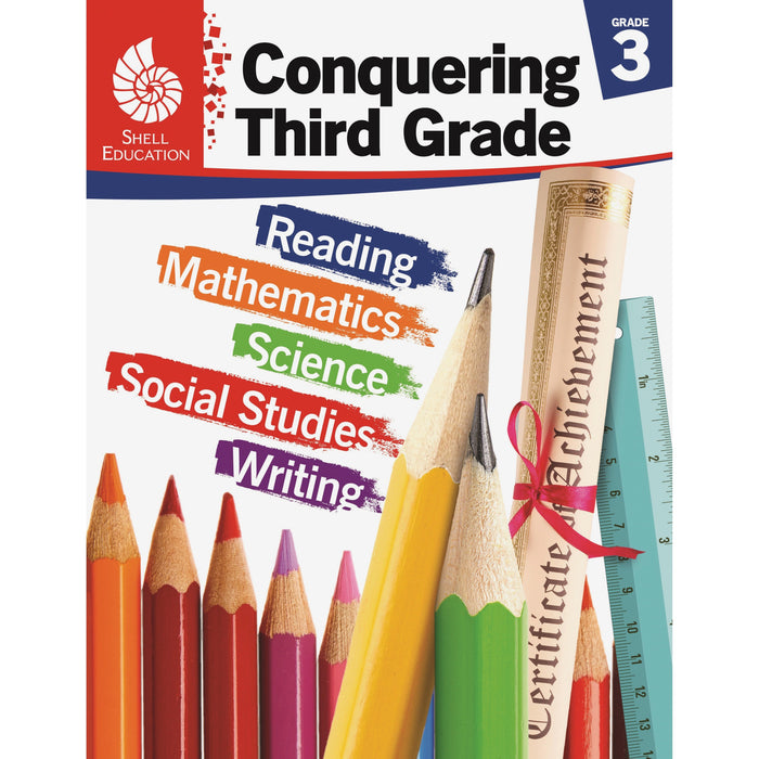 Shell Education Conquering Third Grade Printed Book - 168 Pages - Book - Grade 3 - 1 Each