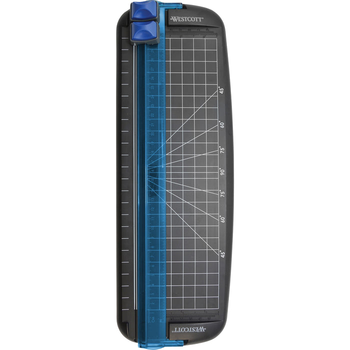 Westcott Multi-purpose Personal Trimmer - 9" Cutting Length - 3" Height x 6.4" Width x 17.6" Length - Spring-loaded Blade - Black - 1 Each