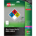 Avery® 8"x8" Removable Label Safety Signs - 8" Width x 8" Length - Removable Adhesive - Rectangle - Laser, Inkjet - White - Film - Water Resistant - 1 / Sheet - 15 Total Sheets - 15 Total Label(s) - 15 / Pack