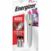 Energizer Vision HD Performance Metal Flashlight with Digital Focus - LED - 400 lm Lumen - 2 x AA - Battery - Metal - Water Resistant - Chrome - 1 Each
