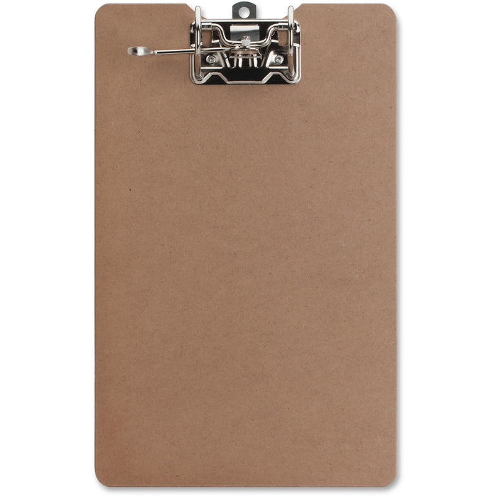 Business Source Lever Archboard - 2" Clip Capacity - 8 1/2" x 14" Sheet Size - Lever Arch - Hardboard - Brown - 1 Each