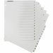 Business Source Table of Content Quick Index Dividers - Printed Tab(s) - Digit - 1-15 - 15 Tab(s)/Set - 8.5" Divider Width x 11" Divider Length - 3 Hole Punched - White Divider - White Mylar Tab(s) - 1 Set