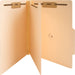 Business Source Letter Recycled Classification Folder - 8 1/2" x 11" - 2" Expansion - 2" Fastener Capacity - End Tab Location - 1 Divider - 18 pt. - Manila - 10% Recycled - 10 / Box
