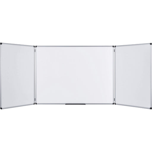 MasterVision Maya Trio Magnetic Whiteboard - 36" (3 ft) Width x 96" (8 ft) Height - White Surface - Rectangle - Magnetic - Assembly Required - 1 Each