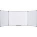 MasterVision Maya Trio Magnetic Whiteboard - 36" (3 ft) Width x 96" (8 ft) Height - White Surface - Rectangle - Magnetic - Assembly Required - 1 Each