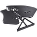 Lorell Corner Desk Riser - 40 lb Load Capacity - 18" Height x 45.50" Width - Desktop - Black - 1 Each