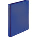 Business Source Navy D-ring Binder - 1" Binder Capacity - Letter - 8 1/2" x 11" Sheet Size - Fastener: D-Ring - Pocket: 4 - Polypropylene - Navy - Non-stick, Ink-transfer Resistant, Locking Ring - 1 Each