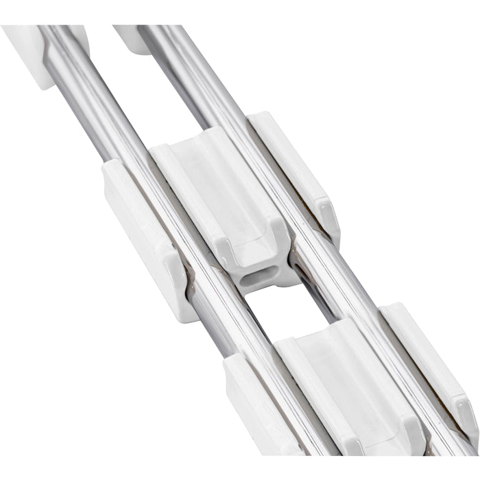 Lorell Stacking Chair Ganging Clips - White - Plastic - 1 Pack