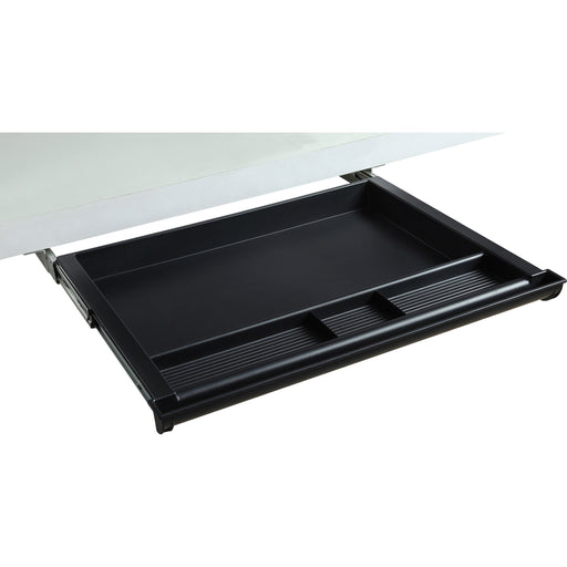 Lorell Laminate Desk 4-compartment Drawer - x 20.5" Width x 16" Depth - Material: Acrylonitrile Butadiene Styrene (ABS) - Finish: Black - 1 Each