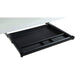 Lorell Laminate Desk 4-compartment Drawer - x 20.5" Width x 16" Depth - Material: Acrylonitrile Butadiene Styrene (ABS) - Finish: Black - 1 Each