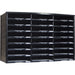 Storex Stackable Literature Sorter - 12000 x Sheet - 24 Compartment(s) - Compartment Size : 9.50" x 12" - 20.50" Height x 14.13" Width31.38" Length - Black - Plastic, Polystyrene - 1 Each