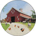 Flagship Carpets Barn Animals Classroom Rug - Floor Rug - 72" Length x 72" Width x 0.50" Thickness - Round - Multicolor - Yarn