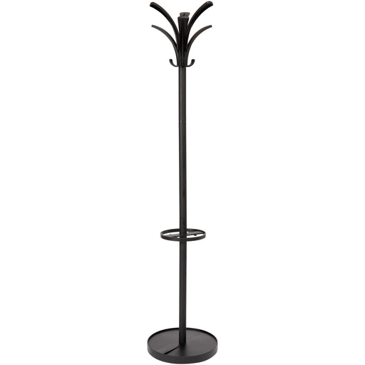 Alba Coat Stand - 66.9" Height x 13.8" Width x 13.8" Length - for Coat - Black - 1 Each