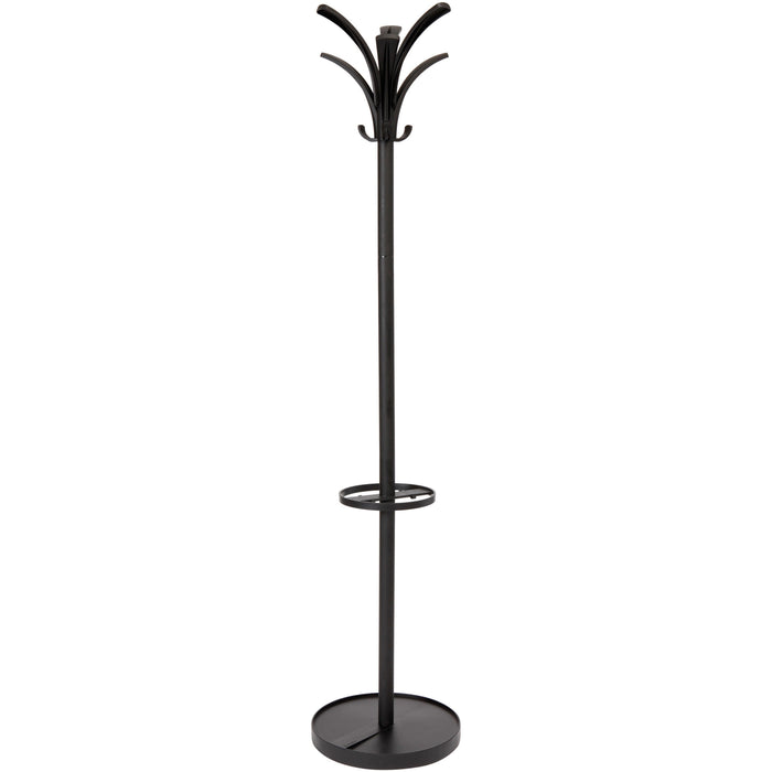 Alba Coat Stand - 66.9" Height x 13.8" Width x 13.8" Length - for Coat - Black - 1 Each