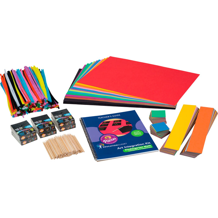 Pacon® Kindergarten Math Art Integration Kit - Skill Learning: Science, Technology, Engineering, Mathematics, Planning - 1 Kit