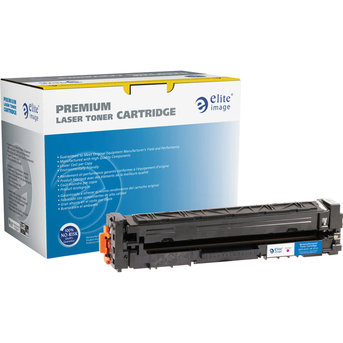 Elite Image Remanufactured High Yield Laser Toner Cartridge - Single Pack 201X (CF403X) - Magenta - 1 Each - 2300 Pages