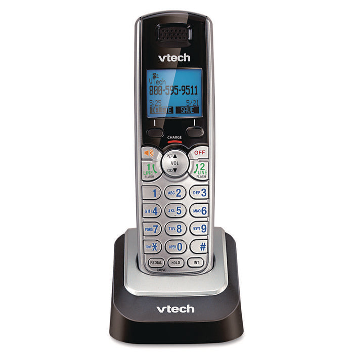 Two-Line Cordless Accessory Handset for DS6151 System, Black/Silver