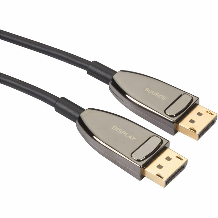 Black Box DisplayPort 1.4 Active Optical Cable (AOC) - 8K60, 32.4 Gbps - 328.08 ft Fiber Optic A/V Cable for Audio/Video Device, Video Extender, Transmitter, Receiver - First End: 1 x DisplayPort 1.4 Digital Audio/Video - Male - Second End: 1 x DisplayPor