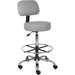 Boss B16245-GY Drafting Stool - Gray Seat Color - Vinyl, Foam Seat Material - Gray Back Color - Vinyl, Plush Back Material - 5-star Base - 1 Each