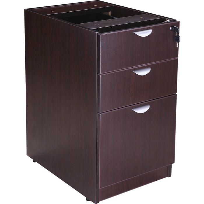 Boss Pedestal - 3-Drawer - 28.5" Height x 16" Width x 22" Depth - Total Drawer(s): 3 - 1 Each