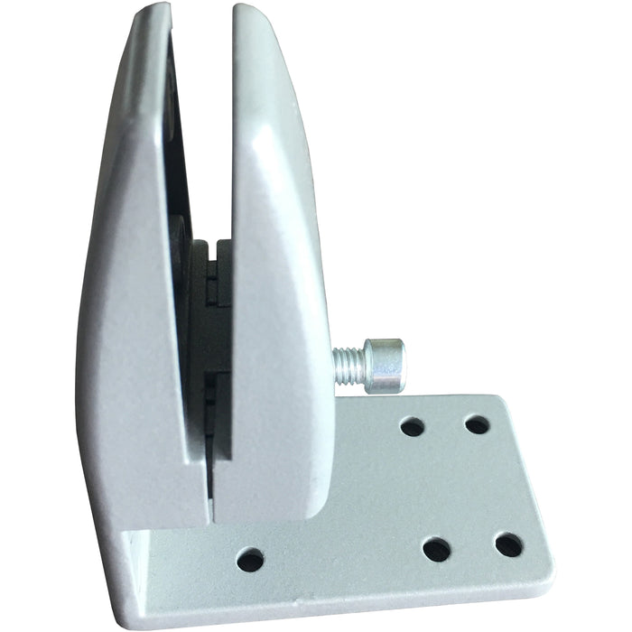 Boss Simple System Modesty Panel Bottom Mounting Bracket - 1.80" Width x 1.30" Depth x 2.40" Height - Metal - Silver, Driftwood - 1 Box