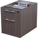 Boss Simple System Hanging Pedestal-3/4 Box/File - 19" Height x 15.5" Width x 22.8" Depth - Finish: Driftwood, Silver - 1 Each
