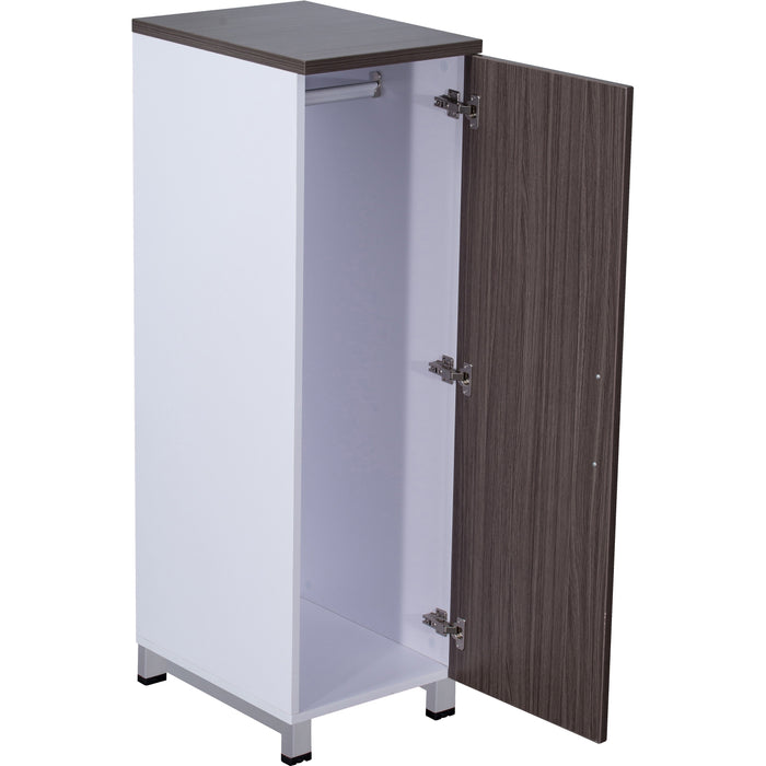 Boss Simple System 16 x 21 Wardrobe - 51" Height x 16" Width x 21" Depth - Finish: Driftwood, White - 1 Each