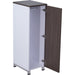 Boss Simple System 16 x 21 Wardrobe - 51" Height x 16" Width x 21" Depth - Finish: Driftwood, White - 1 Each