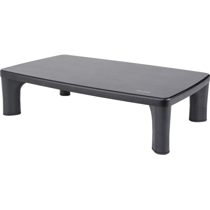 Allsop Hi-Lo Adjustable Monitor Stand - (32190) - Up to 32" Screen Support - 30 lb Load Capacity - 4" Height x 15.80" Width x 9.50" Depth - Medium Density Fiberboard (MDF), Rubber - Black - Sturdy, Non-slip, Ergonomic - 1 Each