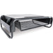 Allsop Metal Art Organizer 5 Monitor Stand with Drawer - 5.10" Height x 18" Width x 11.80" Depth - Desktop - Powder Coated - Steel - Black - 1 Each