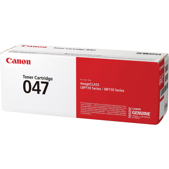 Canon 047 Original Laser Toner Cartridge - Black - 1 Each - 1600 Pages