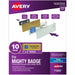 The Mighty Badge® by Avery® Reusable Magnetic Professional Name Badge Kits - 10 / Pack