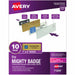 The Mighty Badge® by Avery® Reusable Magnetic Professional Name Badge Kits - 10 / Pack