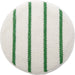 Rubbermaid Commercial Green Stripe Carpet Bonnet - Scrubber Strip - White, Green - 1 Each