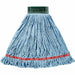 Rubbermaid Commercial 5" Headband Shrinkless Wet Mop - Medium - Moisture Resistant, Chemical Resistant, Looped Ends, Durable, Antimicrobial, Shrinkless, Odor Resistant, Stain Resistant, Colorfast - Synthetic, Yarn, Cotton, PVC - Blue - 1.25 lb - 6 / Carto