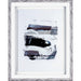 Lorell Abstract II Framed Artwork - 27.50" x 35.50" Frame Size - Black, White - 1 Each