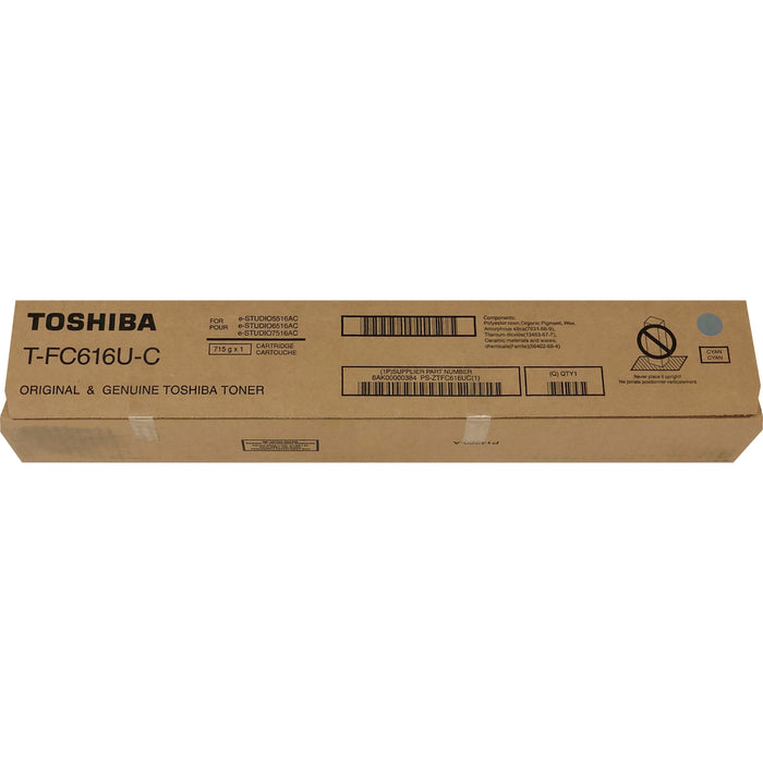 Toshiba Original Laser Toner Cartridge - Cyan - 1 Each - 39200 Pages
