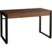 Lorell SOHO Desk with Center Drawer - 30" Height x 47" Width x 23.5" Depth - Total Drawer(s): 1 - Band Edge - Finish: Walnut - 1 Each