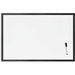 U Brands Magnetic Dry-Erase Board - 35" (2.9 ft) Width x 23" (1.9 ft) Height - White Painted Steel Surface - Black Wood Frame - Rectangle - Horizontal/Vertical - Magnetic - 1 Each